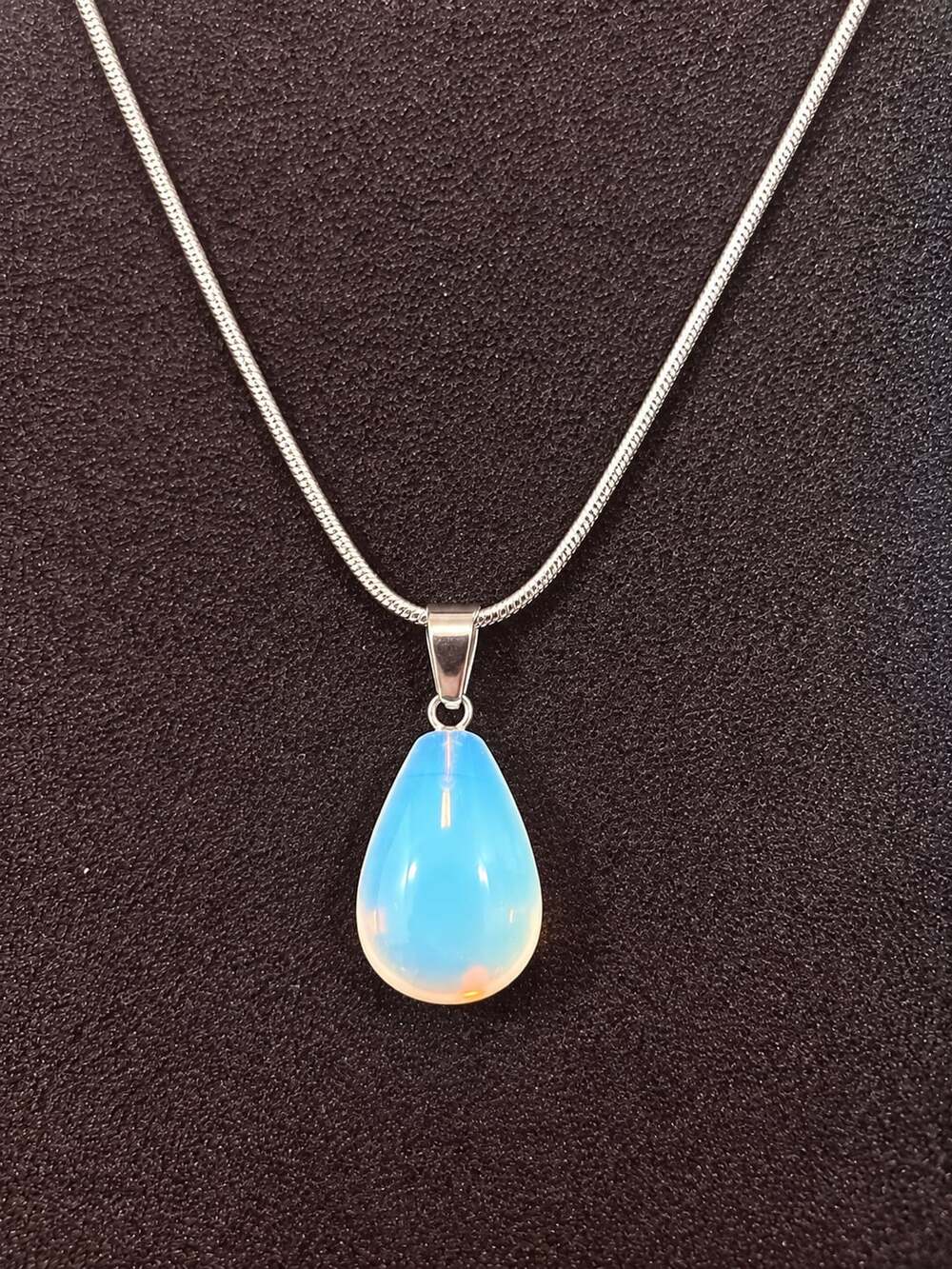 Opalite Teardrop Necklace